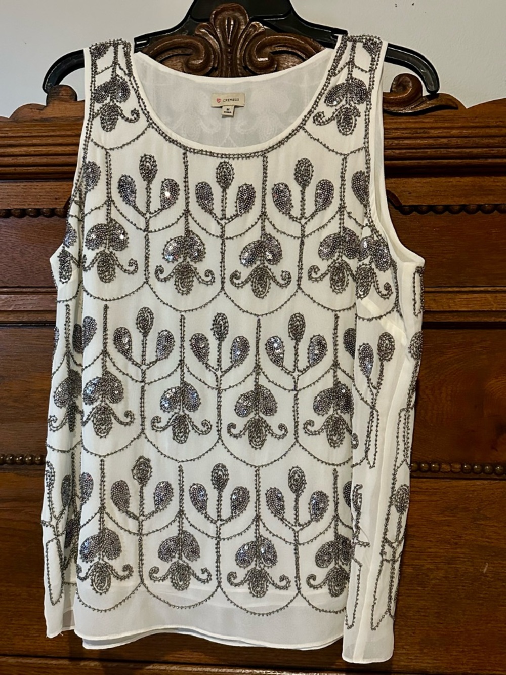 Cremieux Beaded top